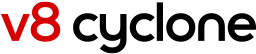 Logotyp för Dyson V8 Cyclone.