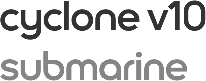 Logotyp för Dyson Cyclone V10 Submarine.